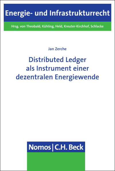 Cover des Buchs: Distributed Ledger als Instrument einer dezentralen Energiewende