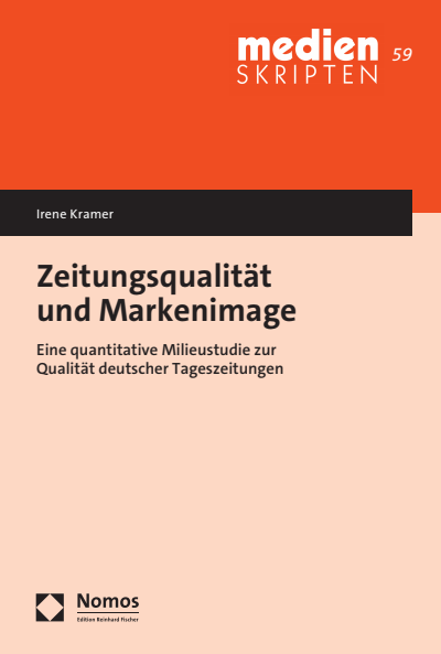 Cover of book: Zeitungsqualität und Markenimage