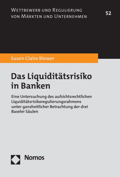 Cover of book: Das Liquiditätsrisiko in Banken