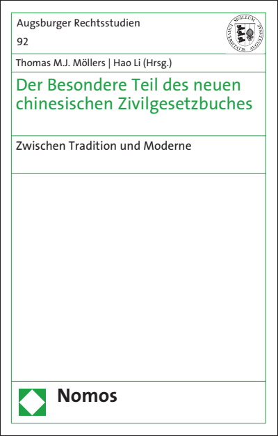 Cover of book: Der Besondere Teil des neuen chinesischen Zivilgesetzbuches
