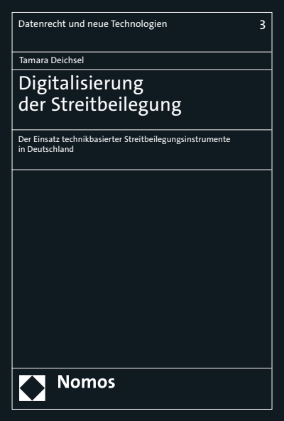 Cover of book: Digitalisierung der Streitbeilegung