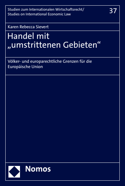 Cover of book: Handel mit „umstrittenen Gebieten“