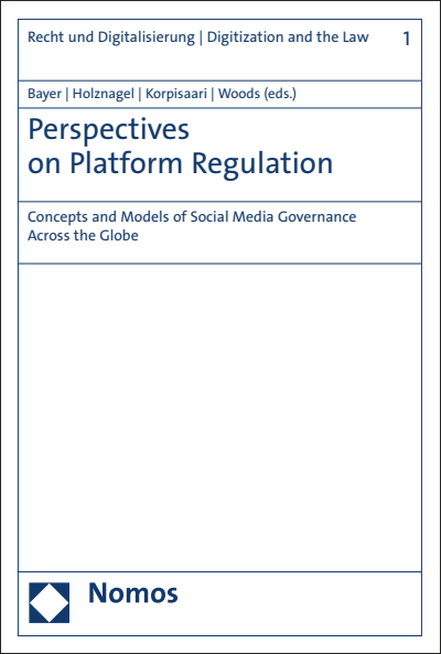 Cover des Buchs: Perspectives on Platform Regulation