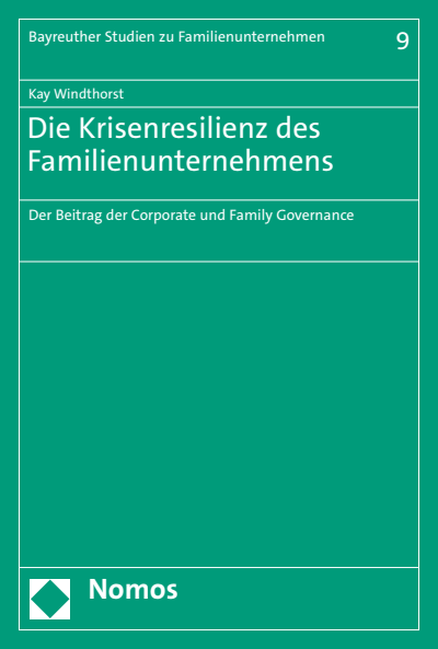 Cover of book: Die Krisenresilienz des Familienunternehmens