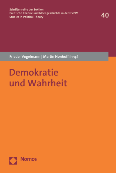 Cover of book: Demokratie und Wahrheit