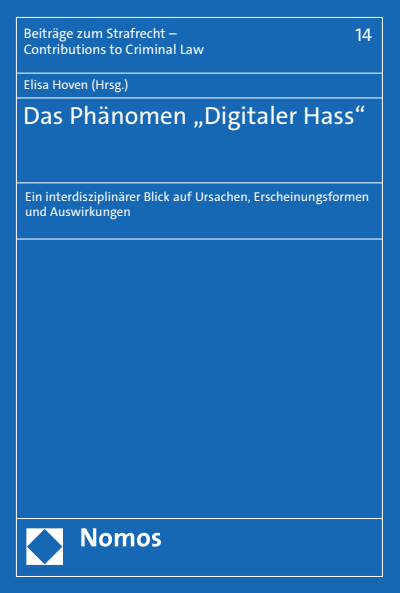 Cover des Buchs: Das Phänomen „Digitaler Hass"
