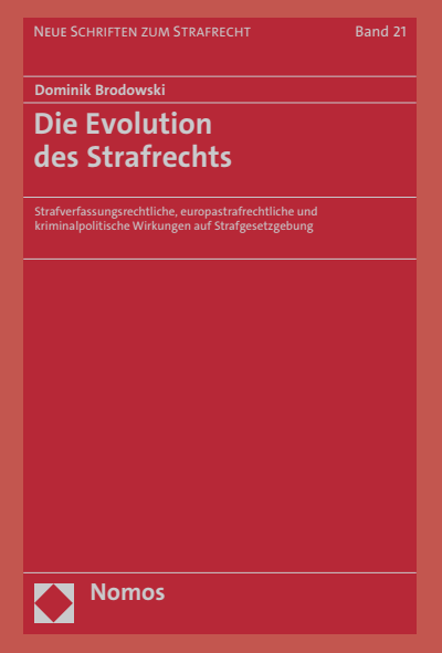 Cover des Buchs: Die Evolution des Strafrechts