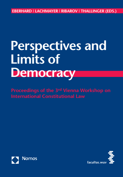 Cover of book: Perspectives and Limits of Democracy