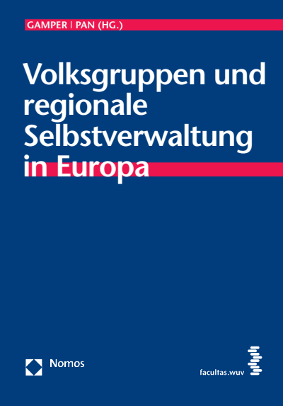 Cover of book: Volksgruppen und regionale Selbstverwaltung in Europa