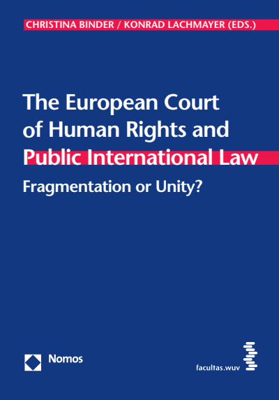 Cover of book: The European Court of Human Rights and Public International Law