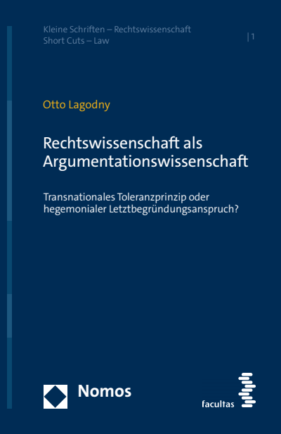 Cover des Buchs: Rechtswissenschaft als Argumentationswissenschaft