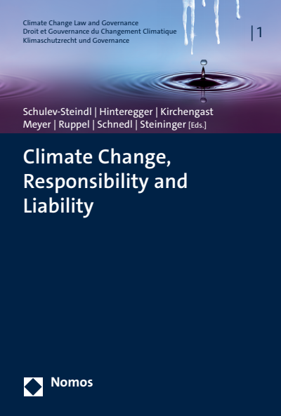 Cover des Buchs: Climate Change, Responsibility and Liability