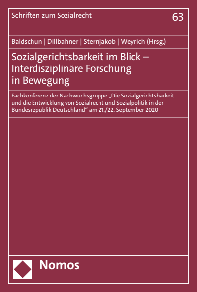 Cover des Buchs: Sozialgerichtsbarkeit im Blick – Interdisziplinäre Forschung in Bewegung