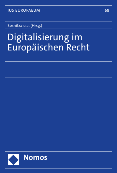 Cover des Buchs: Digitalisierung im Europäischen Recht