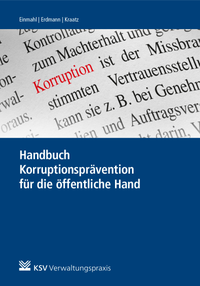 Cover des Buchs: Handbuch Korruptionsprävention für die öffentliche Hand