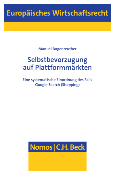 Cover des Buchs: Selbstbevorzugung auf Plattformmärkten