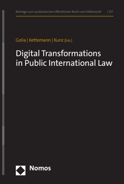 Cover of book: Digital Transformations in Public International Law