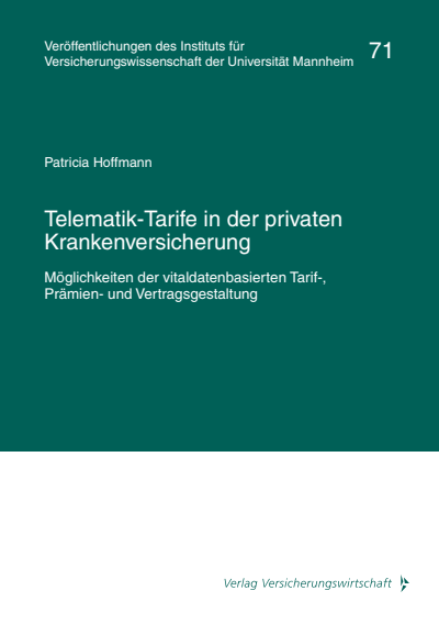Cover of book: Telematik-Tarife in der privaten Krankenversicherung