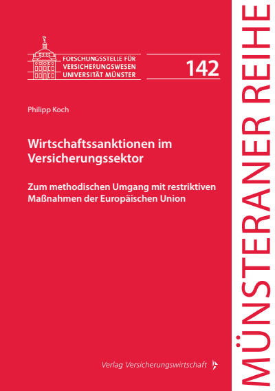 Cover of book: Wirtschaftssanktionen im Versicherungssektor