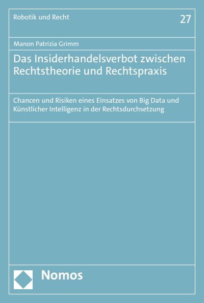 Cover of book: Das Insiderhandelsverbot zwischen Rechtstheorie und Rechtspraxis