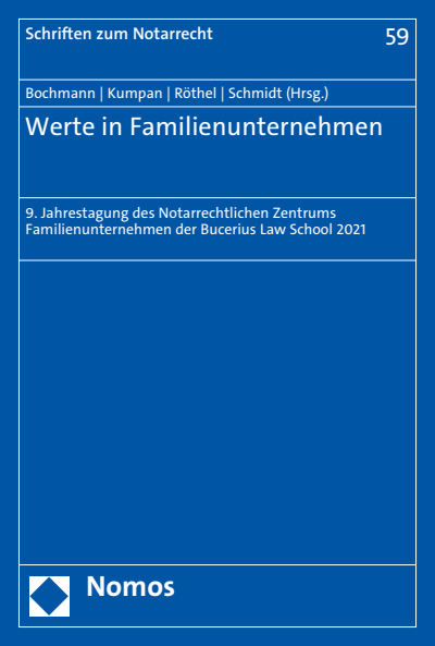 Cover des Buchs: Werte in Familienunternehmen