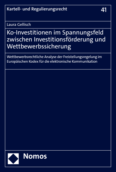 Cover des Buchs: Ko-Investitionen im Spannungsfeld zwischen Investitionsförderung und Wettbewerbssicherung