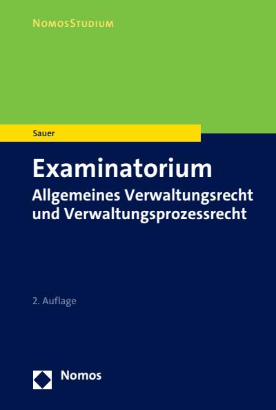 Cover des Buchs: Examinatorium Allgemeines Verwaltungsrecht und Verwaltungsprozessrecht