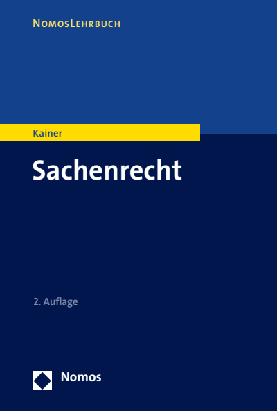 Cover des Buchs: Sachenrecht