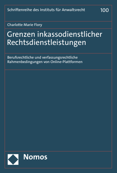 Cover des Buchs: Grenzen inkassodienstlicher Rechtsdienstleistungen