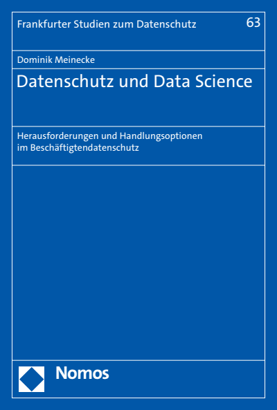 Cover des Buchs: Datenschutz und Data Science