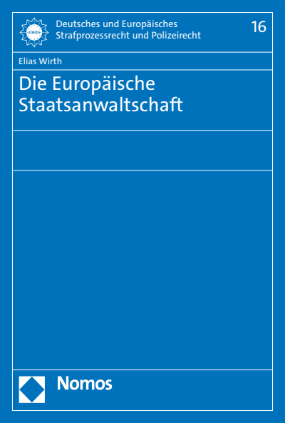 Cover des Buchs: Die Europäische Staatsanwaltschaft