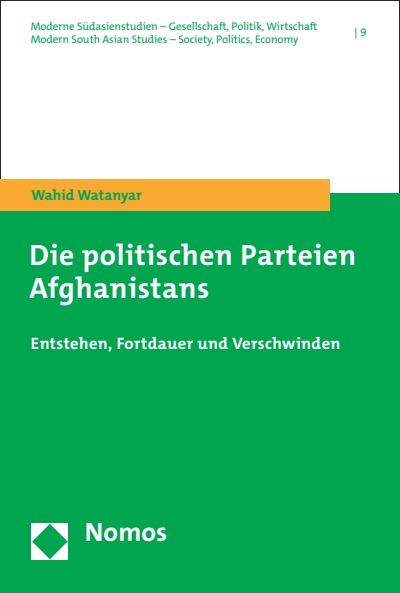 Cover of book: Die politischen Parteien Afghanistans
