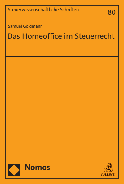 Cover des Buchs: Das Homeoffice im Steuerrecht