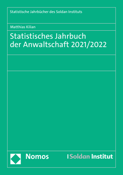 Cover of book: Statistisches Jahrbuch der Anwaltschaft 2021/2022