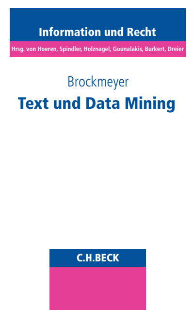Cover des Buchs: Text und Data Mining