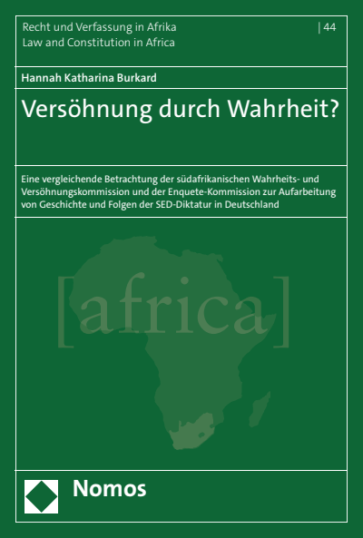 Cover of book: Versöhnung durch Wahrheit?