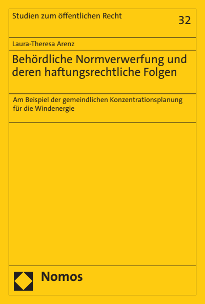 Cover of book: Behördliche Normverwerfung und deren haftungsrechtliche Folgen