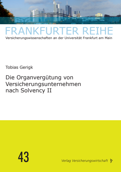 Cover of book: Die Organvergütung von Versicherungsunternehmen nach Solvency II