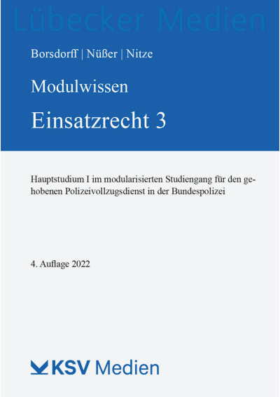 Cover des Buchs: MODULWISSEN Einsatzrecht 3