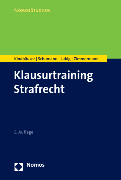 Cover des Buchs: Klausurtraining Strafrecht