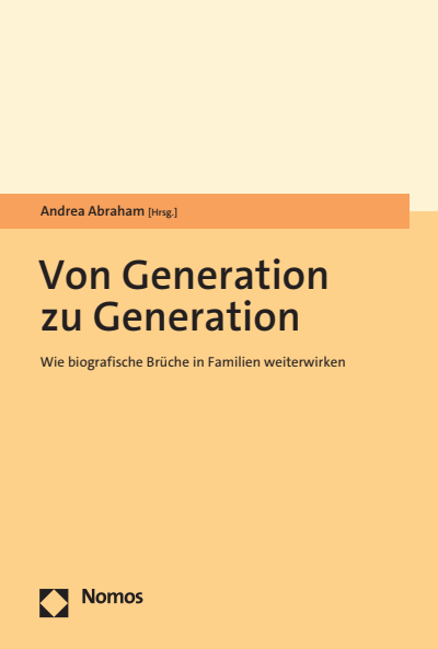 Cover of book: Von Generation zu Generation