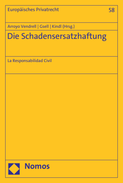 Cover of book: Die Schadensersatzhaftung