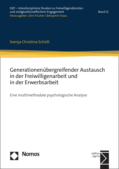 Cover des Buchs: Generationenübergreifender Austausch in der Freiwilligenarbeit und in der Erwerbsarbeit