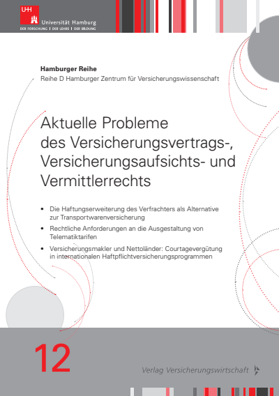 Cover of book: Aktuelle Probleme des Versicherungsvertrags-, Versicherungsaufsichts- und Vermittlerrechts