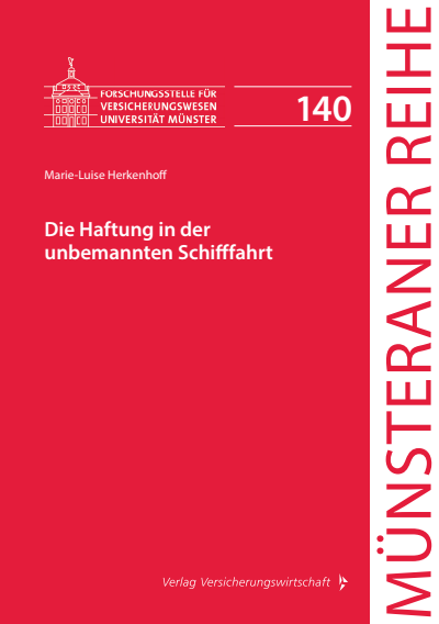 Cover of book: Die Haftung in der unbemannten Schifffahrt