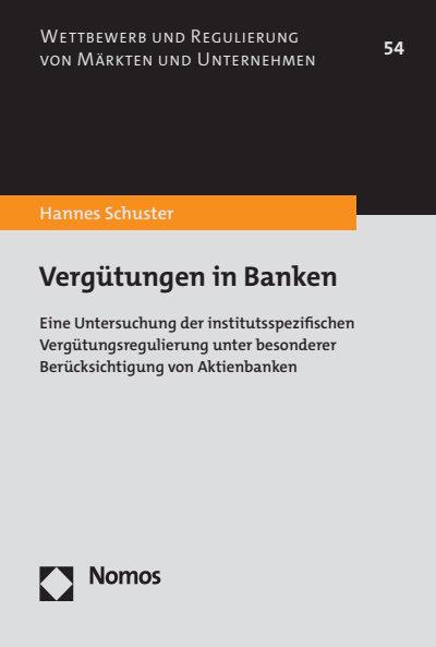Cover of book: Vergütungen in Banken
