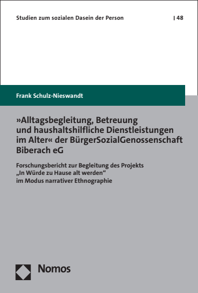 Cover des Buchs: »Alltagsbegleitung, Betreuung und haushaltshilfliche Dienstleistungen im Alter« der BürgerSozialGenossenschaft Biberach eG