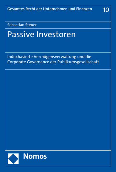 Cover des Buchs: Passive Investoren