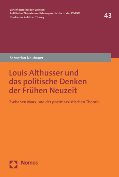 Cover des Buchs: Louis Althusser und das politische Denken der Frühen Neuzeit