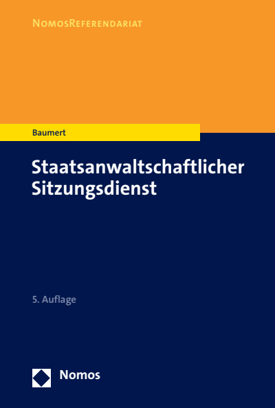Cover of book: Staatsanwaltschaftlicher Sitzungsdienst